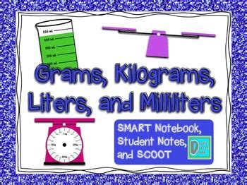 Grams Kilograms Liters and Milliliters Metric Activities Bundle for ...