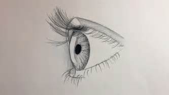 How To Draw An Eye For Beginners Side View Youtube