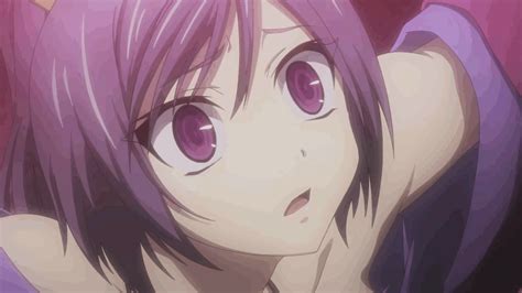 buxom maiden with purple hair from the upcoming seisen cerberus anime hot girls photo