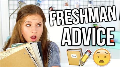 freshman advice back to school tips youtube