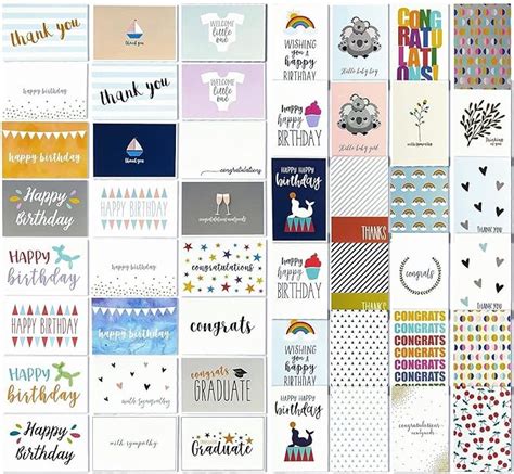 48 Pack Assorted All Occasion Greeting Cards With