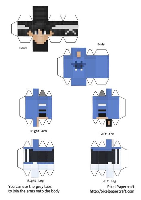 Sapnap Blue Bats Mcc In 2021 Papercraft Minecraft Skin Minecraft