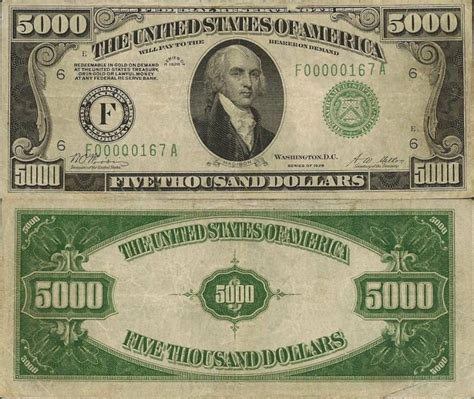 Banknote World Educational United States United States 5000