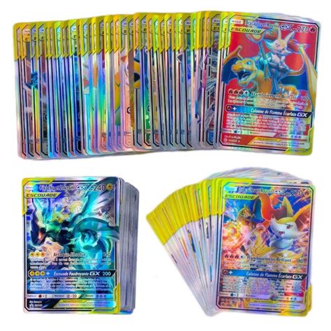 200 Pcs French Version Pokemon Gx Card Shining Takara Tomy Cards Game