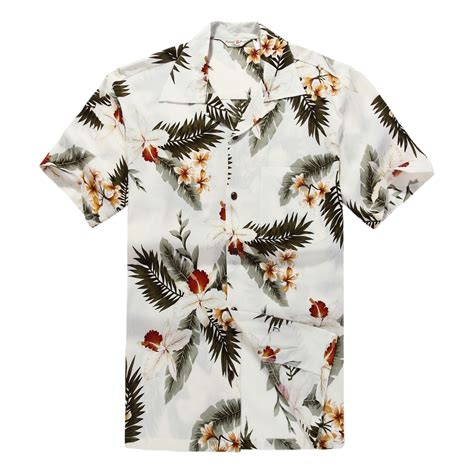 Men S Hawaiian Shirt Aloha Shirt 3XL Orchid Cream Walmart Com