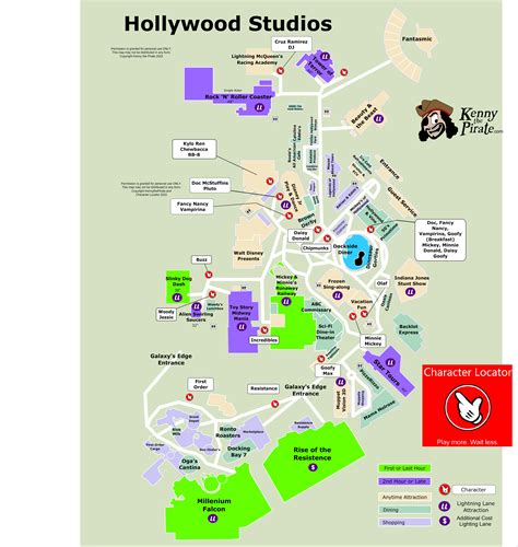 Hollywood Studios Map 2017 Pdf Maping Resources