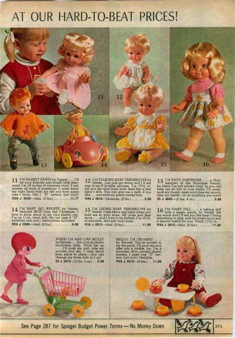 1971 Advertisement Doll Topper Smarty Pants Mattel Go Bye Bye