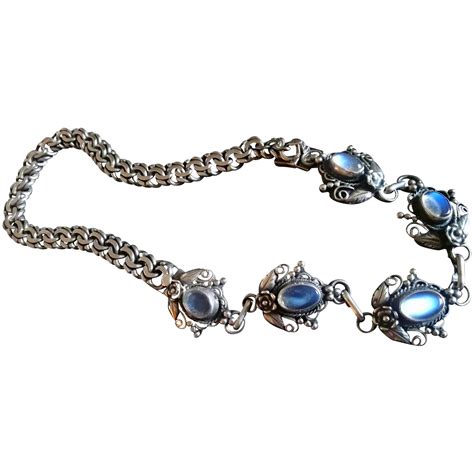 Blue Moonstone Necklace In Sterling Silver S Or S Wonderful