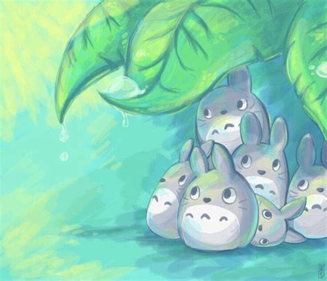 Cute Lovely Little Totoros Studio Ghibli Art Totoro Studio Ghibli