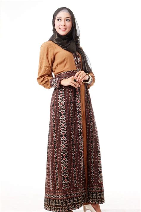 Model Gamis Motif Batik Indonesia Radea