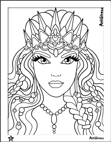Pin On Beautiful Women Coloring Pages For Adults