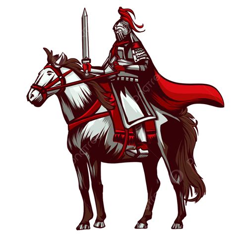 Noble Png Image Noble Soldier Red Armor Cartoon Red Knight Warrior