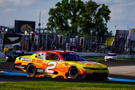 Nascar Xfinity Series No2 Car Driven By Myatt Snider Spitting Flames