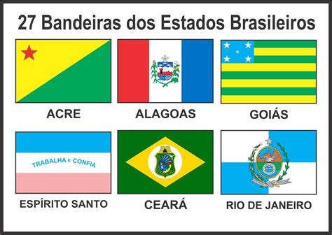 27 Bandeiras Dos Estados Brasileiros Eu Vim Te Ajudar