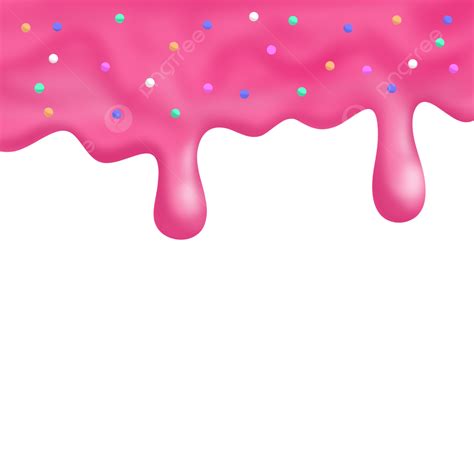 Ice Cream Dripping Png Transparent Falling Strawberry Ice Cream