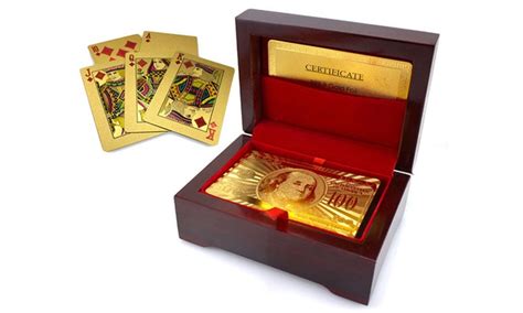 Enjoy complimentary shipping and returns. 24K Gold Plated Playing Cards | Groupon