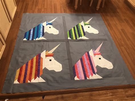 Unicorn Quilt Pattern Lisa The Unicorn By Elizabeth Hartman Quilting