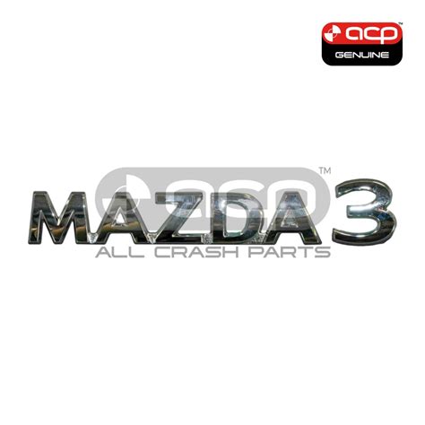 Tail Gate Emblem Mazda 3 Genuine Suits Mazda 3 Bp Hatch 2019 On All