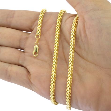 Thanks to 1.65 ct of the highest quality diamonds, this piece has just the right amount of. 10K Yellow Gold 1.5mm-6mm Square Wheat Box Franco Chain ...