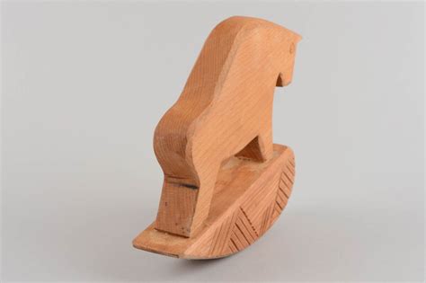 Buy Handmade Designer Wooden Toy Rocking Bull Eco Friendly Present For