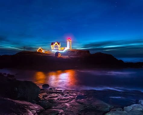 1920x1080px 1080p Free Download Lighthouse Beach Lights Ocean Hd