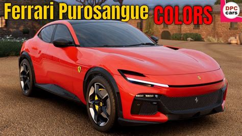 Ferrari Purosangue Colors