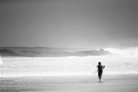 free images man beach sea coast sand ocean horizon person cloud black and white