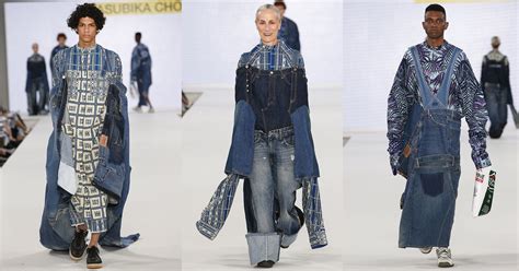 Kingston University Designers Sustainable Fusion Of Denim And African