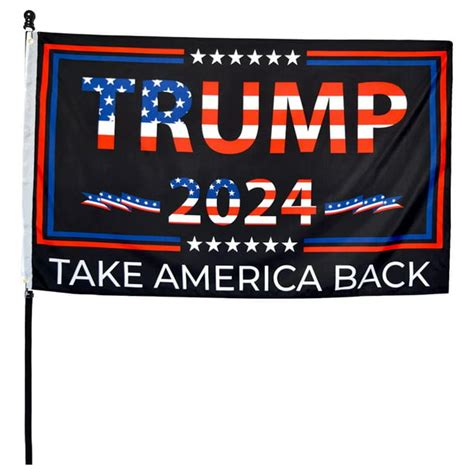 trump 2024 flag double sided 3x5ft outdoor take america back donald trump flags banner heavy