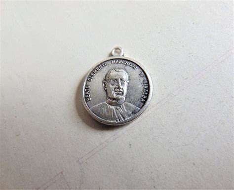 Blessed Clemente Marchisio And St Joseph Vintage Catholic Medal Or