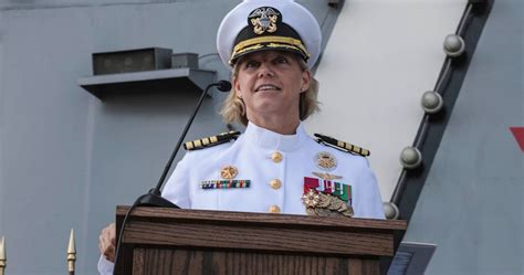 this navy captain is now the first woman commanding a nuclear aircraft carrier naval military