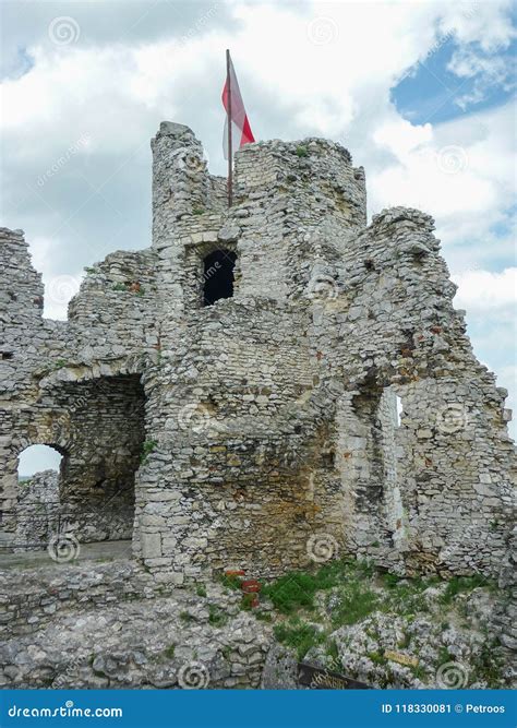 Ogrodzieniec Castle A Ruined Medieval Castle In Poland Editorial Photo