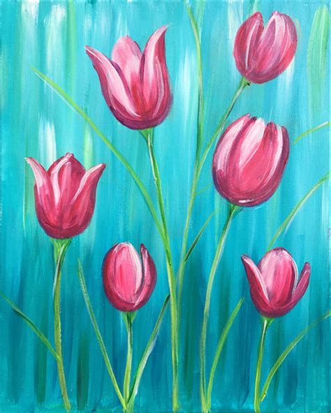 Tulips Painting Party With The Paint Sesh