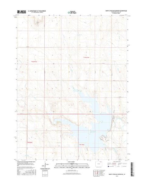 Mytopo North Sterling Reservoir Colorado Usgs Quad Topo Map