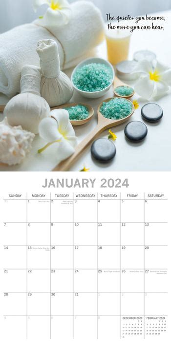 2024 Zen Wall Calendar — Calendar Club