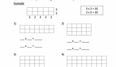 division arrays 3rd grade worksheets