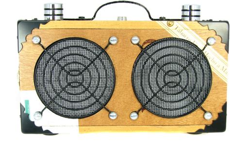 Cigar Box Guitar Amplifier Dual Speaker All Wood Model 2 Reverb