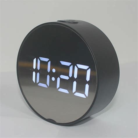 Led Digital Alarm Clocks Battery Operated Only Small For Bedroomwall