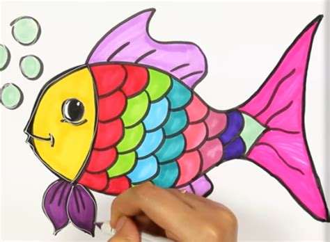 Gambar Ikan Yang Mudah Digambar - Radea