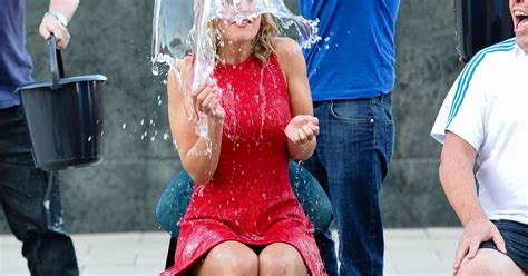 Watch Countdown Star Rachel Riley Soaked In Ice Bucket Challenge