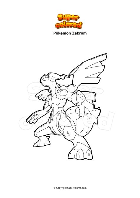 Zekrom Coloring Sheets Coloring Pages