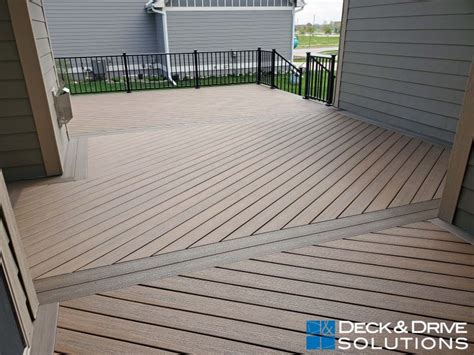 Trex Angled Deck And Drive Solutions Iowa Deck Builder