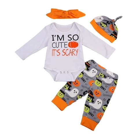Halloween Newborn Clothing Set Infant Baby Boys Girls Long Sleeve