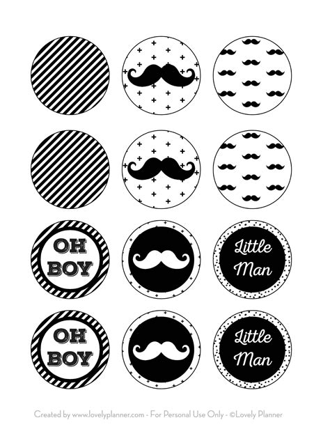 Baby Shower Cupcake Toppers Free Printables