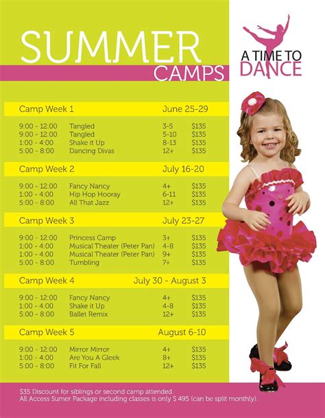 Summer Camp Flyerpage1 Dance Camp Summer Dance Camps Dance