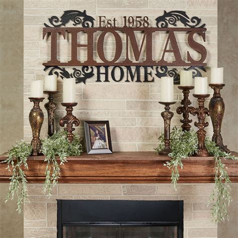 Legacy Home Established Year Personalized Metal Wall Art Sign