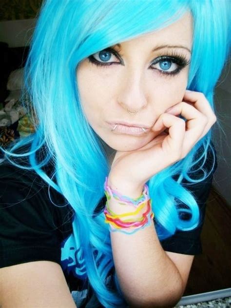 20 Best Blue Emo Hair Images On Pinterest