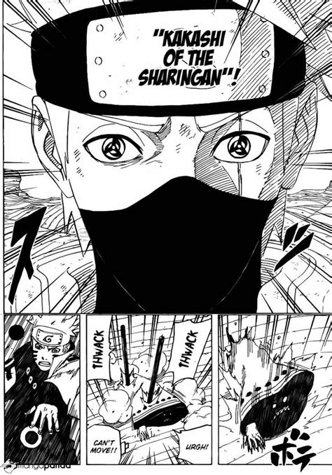 Naruto Manga 688 Obito Gave His Eyes To Kakashi Again Kakashi Of The