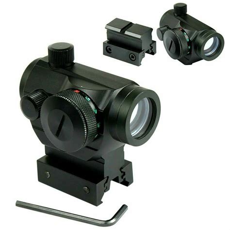 Tactical Reflex Green Red Dot Sight Scope And Laser Sight Combo With Rail