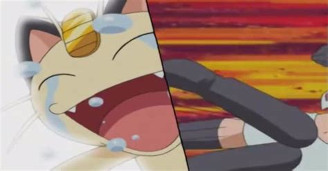 Jessie Uses Triple Kick On Poor Old Meowth Pokémon Blog